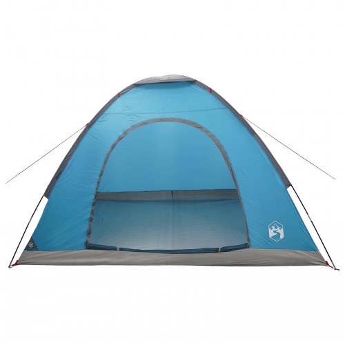 Camping telt med luftventil - blå 275 × 215 × 125 cm, 4-personers