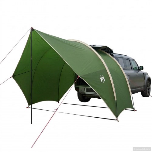 Tailgate awning - vandafvisende campingmarkise, grøn 405 × 280 × 220 cm