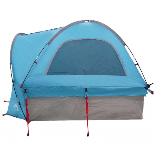 Bil telt med tag - blå 200 × 170 × 170 cm, polyester og stål