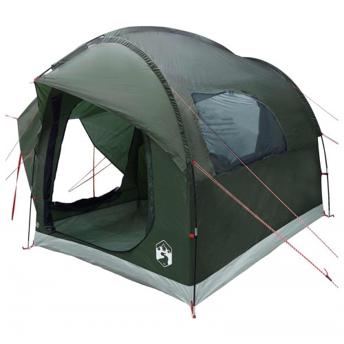 Bil-telt med tag - army grøn 239 × 210 × 210 cm, polyester og stål