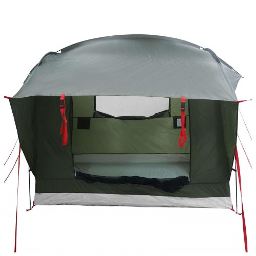 Bil-telt med tag - army grøn 239 × 210 × 210 cm, polyester og stål