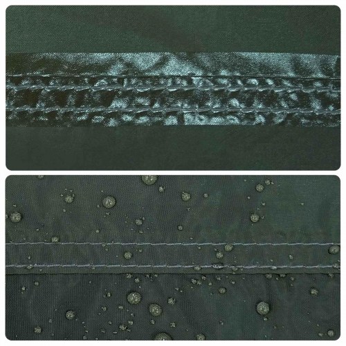 Bil-telt med tag - army grøn 239 × 210 × 210 cm, polyester og stål