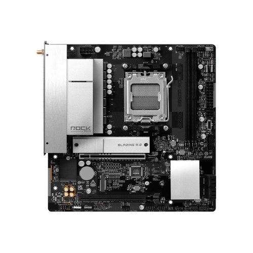 ASRock B850M Rock WiFi - micro ATX bundkort, Socket AM5, AMD B850
