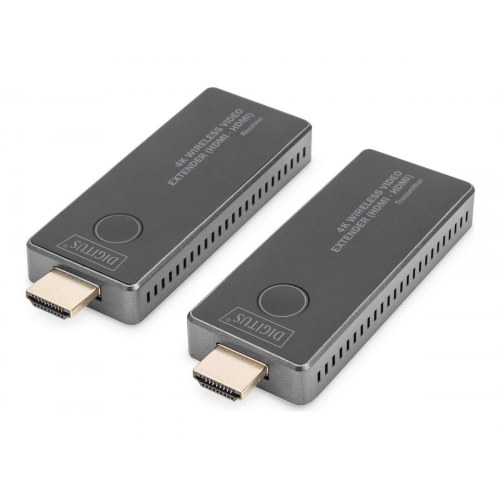 DIGITUS DS-55323 trådløs 4K HDMI video/audio ekspander - sender og modtager