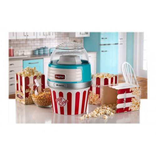 Ariete Party Time 2957 Pop Corn XL popcornmaskine 1.100 W - lyseblå