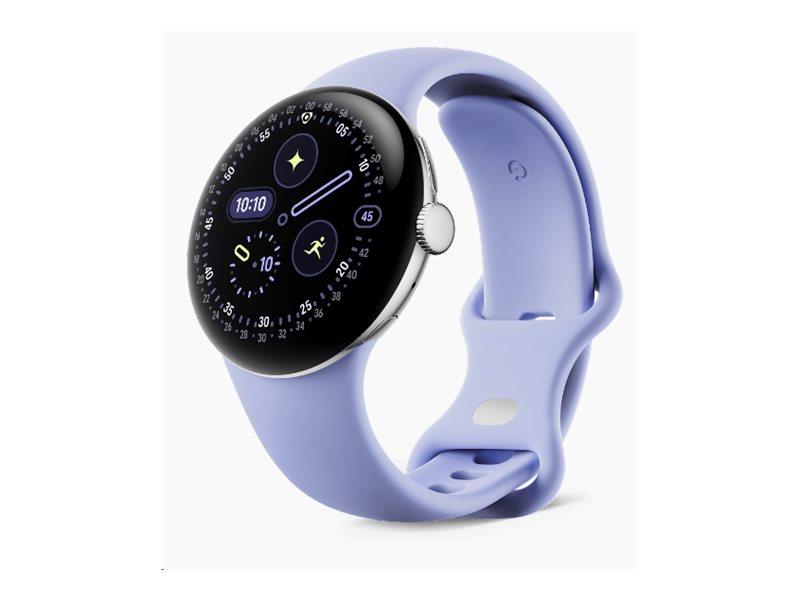 Google Pixel Watch 4 41 mm - Sølv, iris rem - smartwatch