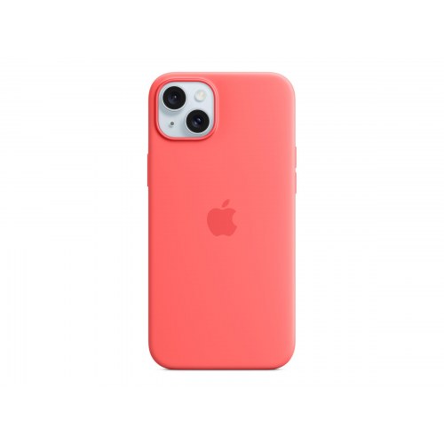 Apple iPhone 15 Plus silikonecover med MagSafe - guava (lyserød)