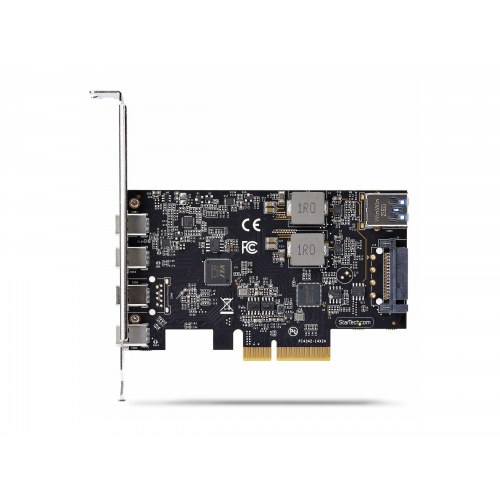 StarTech.com PS4C3IA3 PCIe USB-kort - 5 porte (4x USB‑C, 1x intern USB‑A), USB 3.2 10 Gbps, PCIe 3.0 x4 - Windows/macOS/Linux