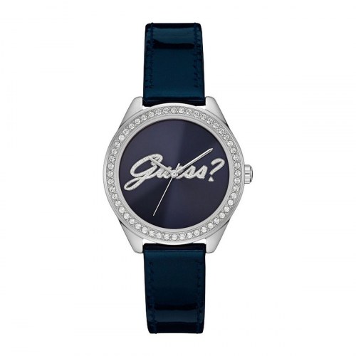 Guess dameur - analogt armbåndsur 36,5 mm - blå/sølv (OUTLET D)