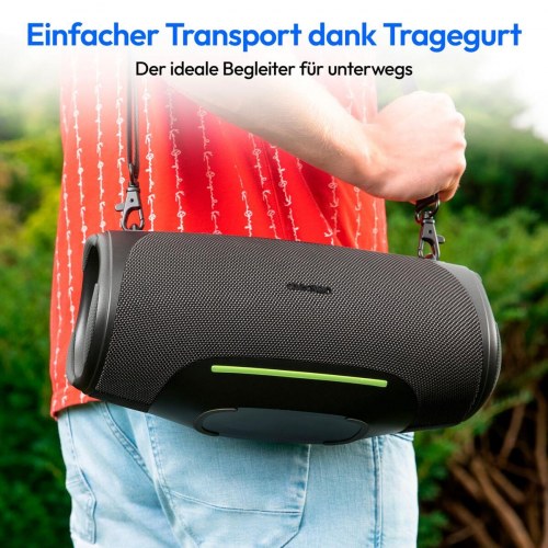 Medion 50077074 bærbar Bluetooth-højttaler 50 W - antracit (OUTLET A)