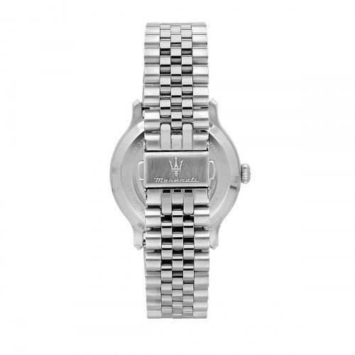 Maserati herreur - sølvfarvet armbåndsur med blå skive, 42 mm (OUTLET C)