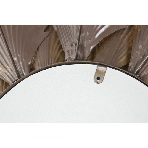 Vægspejl - cirkulært glamour spejl i metal, gylden, 76,5 cm (OUTLET C)