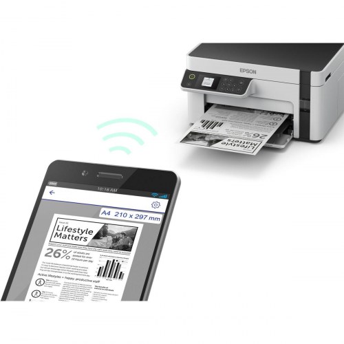 Epson EcoTank C11CJ18401 multifunktionsprinter - monokrom A4 med Wi‑Fi (OUTLET A)