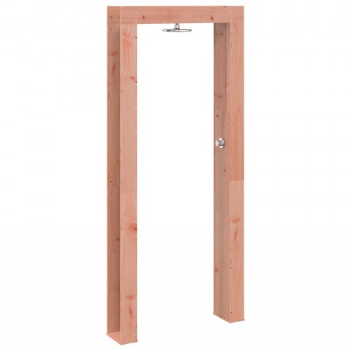 Udendørs bruser 226 cm - massiv douglas og rustfrit stål