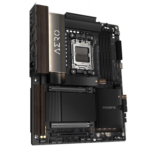 Gigabyte X870E Aero X3D Dark Wood bundkort - AM5, DDR5, PCIe 5.0, Wi‑Fi 7, USB4