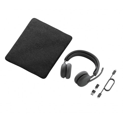 Logitech Zone Wireless 2 ES for Business - trådløst on-ear headset med USB-C og Bluetooth, grafit