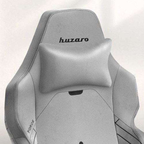 Huzaro Force 8.1 - grå gamerstol med 3D-armlæn og fodstøtte