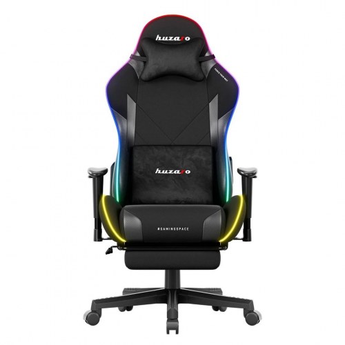Huzaro Force 5.7 RGB gamerstol - sort, velour, 2D armlæn