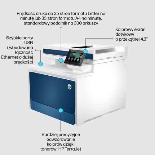 HP Color LaserJet Pro 4302fdn multifunktions farvelaserprinter - Ethernet, kopi/scan/fax