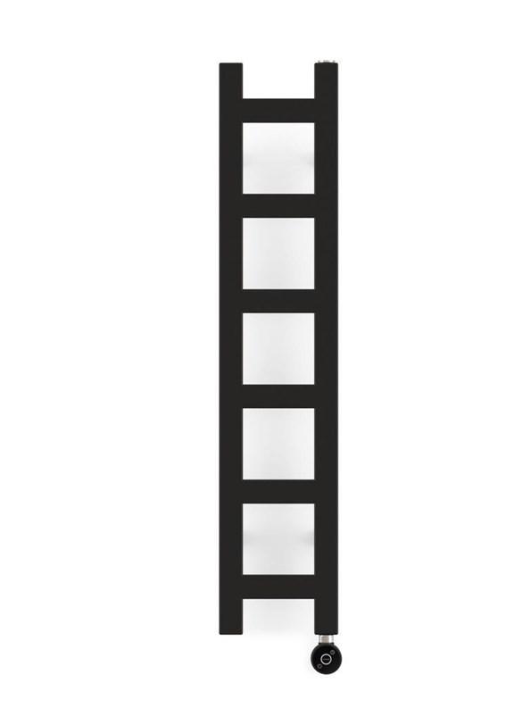 Elektrisk håndklædetørrer - Easy, 96 × 20 cm, sort (Heban)
