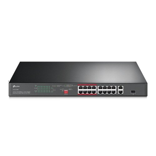 TP-Link TL-SL1218P 16-port PoE+ switch + 2x Gigabit, rackmount