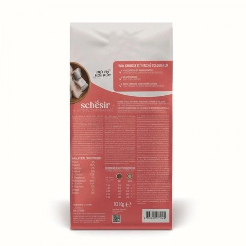 Schesir Animal Mono Protein Formula Sterilized - tørfoder til kat med fisk, 10 kg