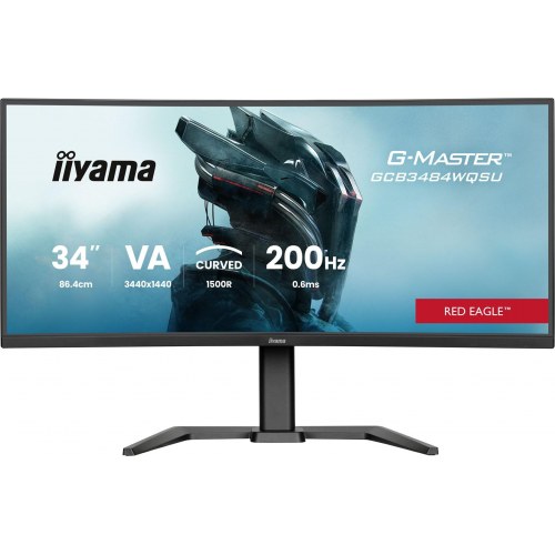 iiyama G-Master GCB3484WQSU 34" buet gaming-skærm - UWQHD, 200 Hz, VA, sort