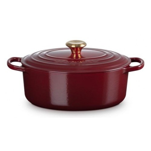 Le Creuset gryde i støbejern 4,7 l - Oval, rød