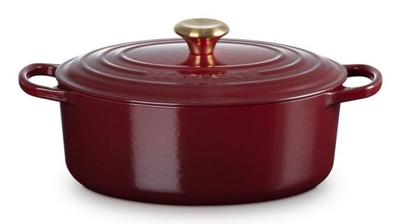 Le Creuset gryde i støbejern 4,7 l - Oval, rød