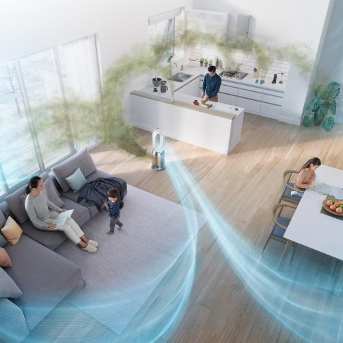 Dyson Purifier Humidify + Cool De-Nox luftfugter og luftrenser - Hvid/Guld