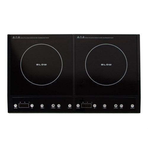 BLOW dobbelt induktionskogeplade - 2 zoner, 2.000 W + 2.000 W