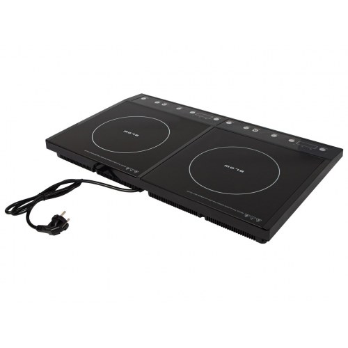 BLOW dobbelt induktionskogeplade - 2 zoner, 2.000 W + 2.000 W