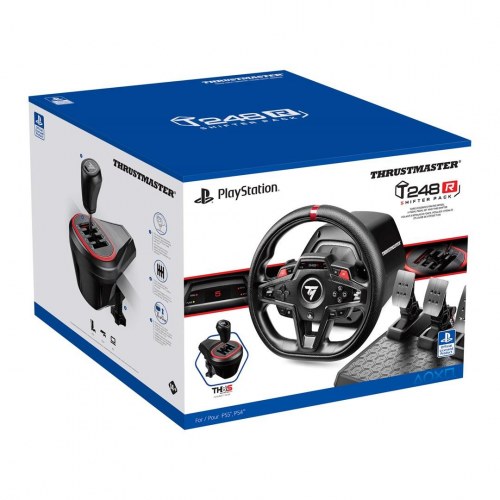 Thrustmaster T248R Shifter Pack - rat, pedaler og gearstang (USB) til PS5 og PC - Sort