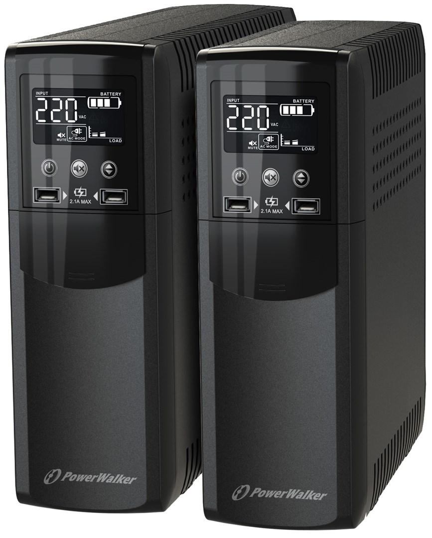 PowerWalker VI 1500 CSW UPS - Line-Interactive 1,5 kVA / 900 W, 4x Schuko