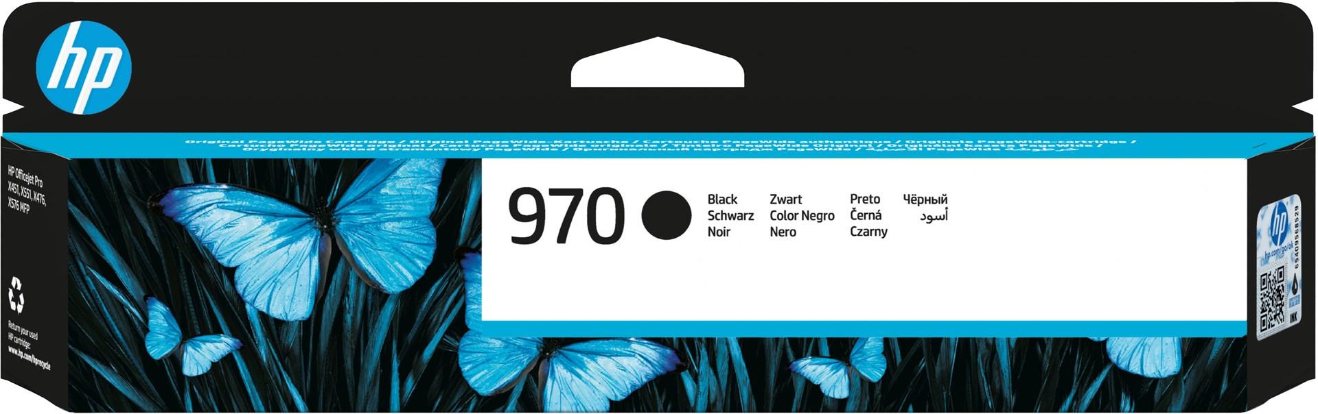 HP 970 sort original blækpatron - standard kapacitet