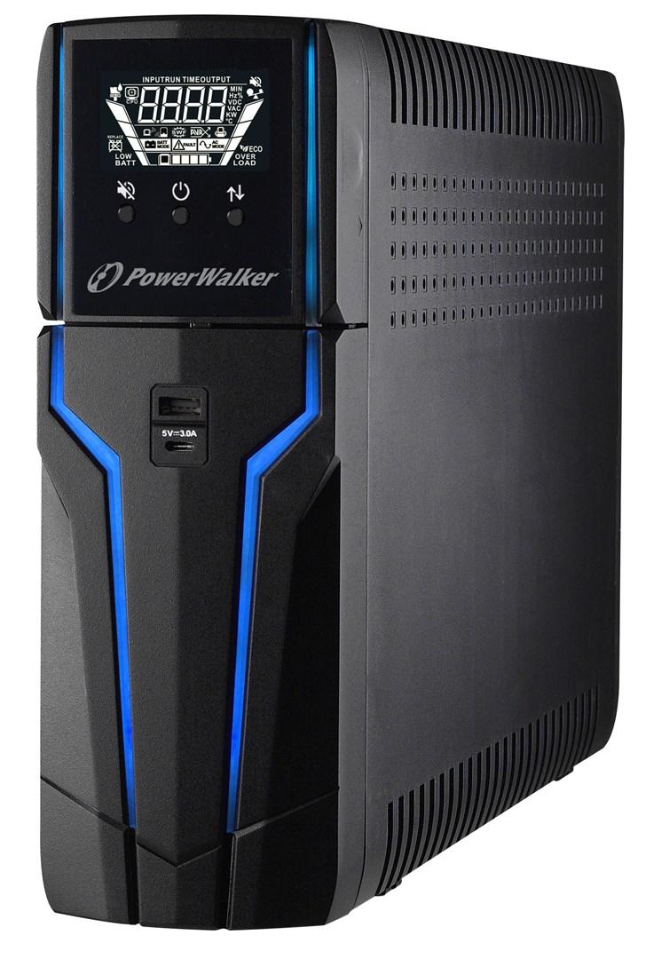 PowerWalker VI 1500 GXB UPS - Line‑Interactive, 1,5 kVA / 900 W, 4x Schuko