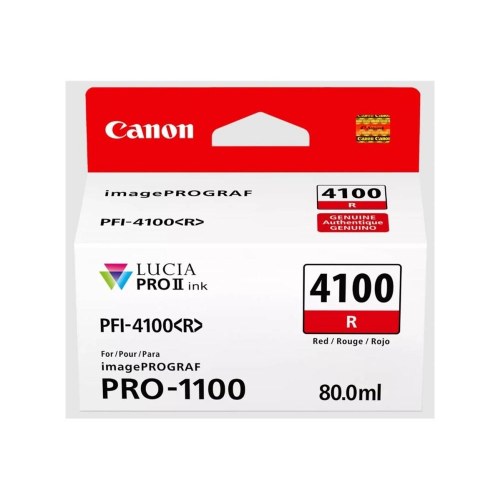 Canon PFI-4100 R blæktank - rød, 80,0 ml (til imagePROGRAF PRO-1100)