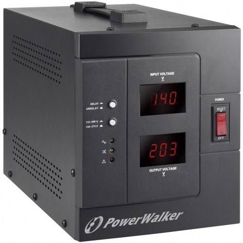 PowerWalker AVR 3000/SIV spændingsstabilisator 230 V - Sort