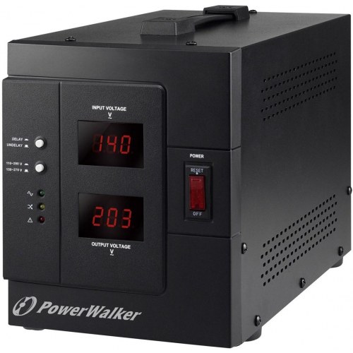 PowerWalker AVR 3000/SIV spændingsstabilisator 230 V - Sort