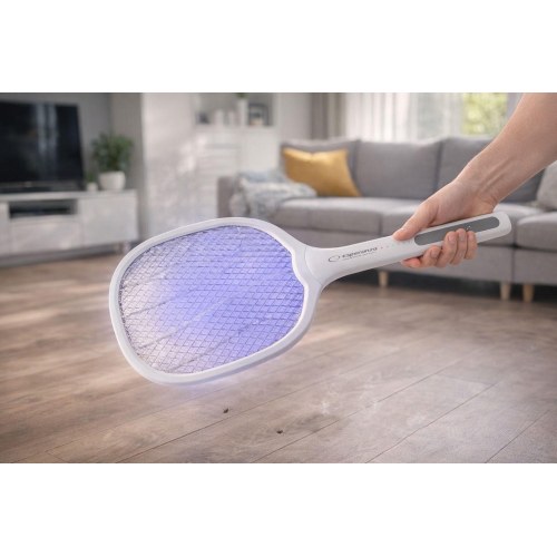 Esperanza EHQ011 elektrisk insektdræber med UV - genopladelig mygge- og fluesmækker