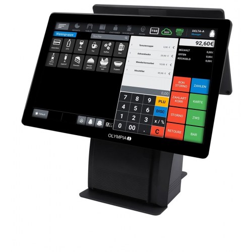 OLYMPIA T215DK all‑in‑one 15" touchskærm - sort