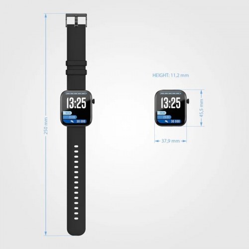 LAMAX BCool2 Plus smartwatch - Black, 1,8" touchskærm, IP67