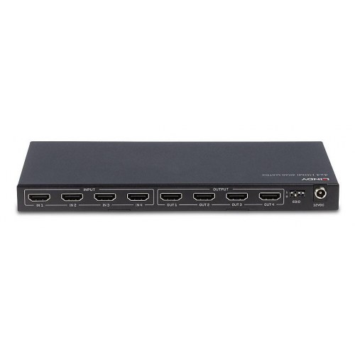 LINDY 4x4 HDMI 4K60 matrix-switch - 4 ind/4 ud, HDMI 2.0