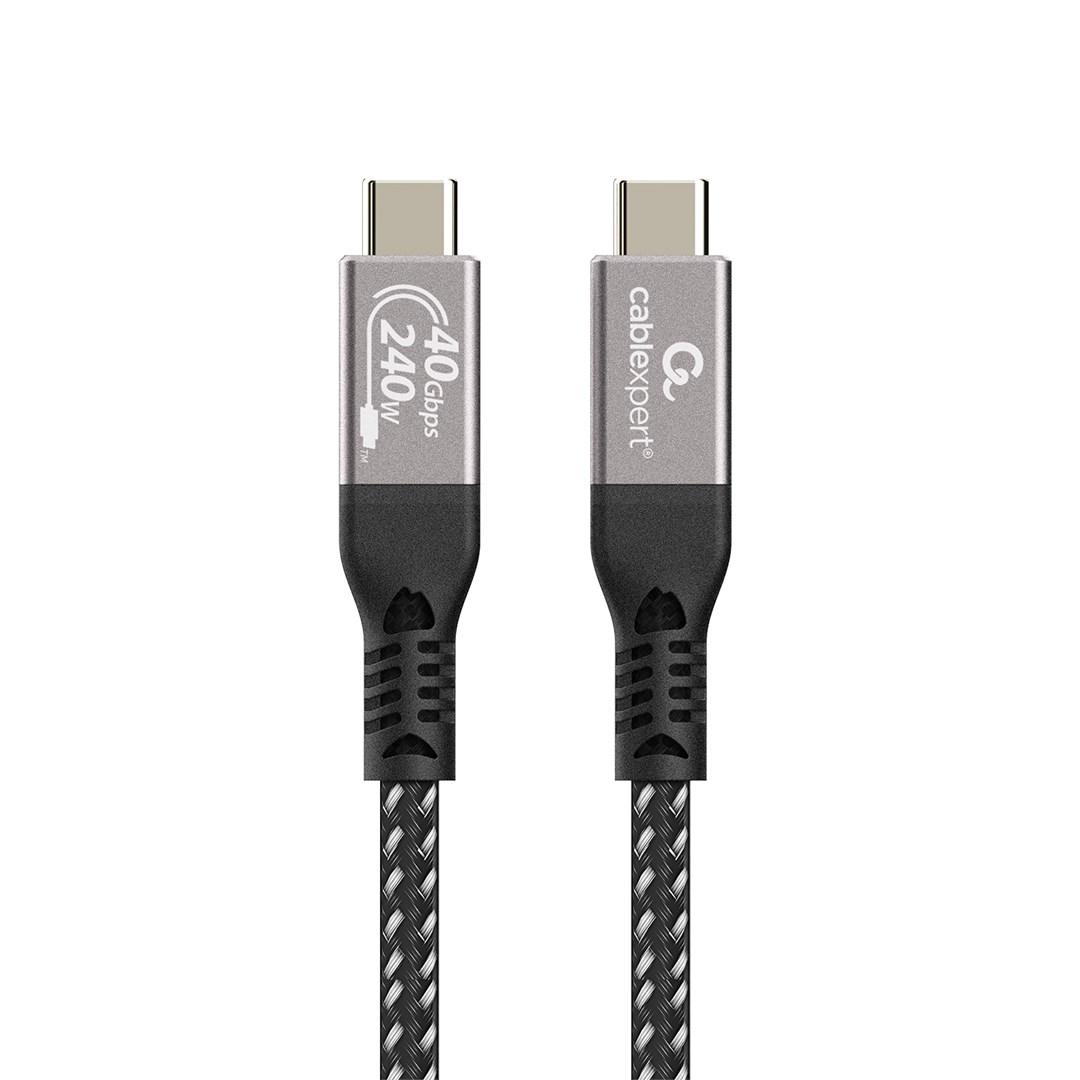 Gembird CCBP-USB4-CMCM240-0.5M USB4 USB-C kabel 40 Gbps/240 W - 0,5 m