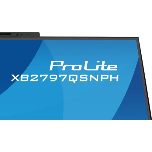 iiyama ProLite XB2797QSNPH-B1 - 27" IPS skærm, QHD, USB‑C 96 W, KVM, 5 MP webcam - Sort