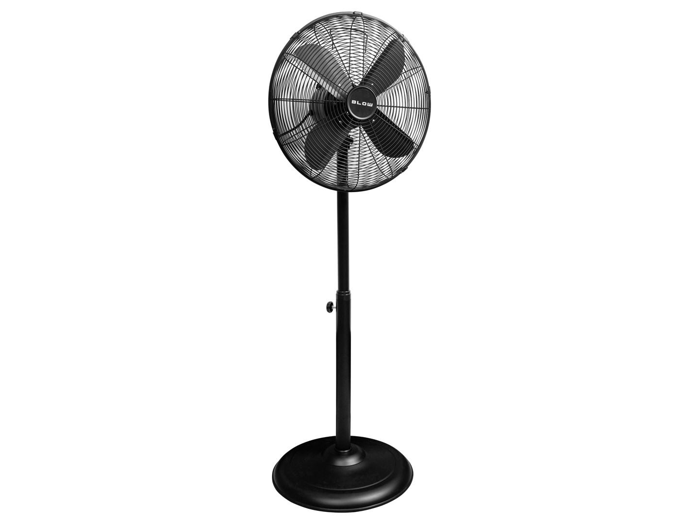 BLOW gulvventilator 18"/45 cm - metal, 3 hastigheder, svingbar