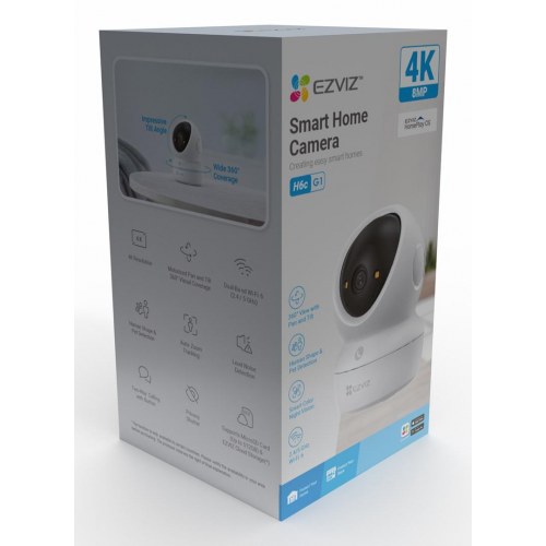 EZVIZ H6c G1 4K indendørs IP-kamera - pan/tilt, Wi‑Fi/LAN