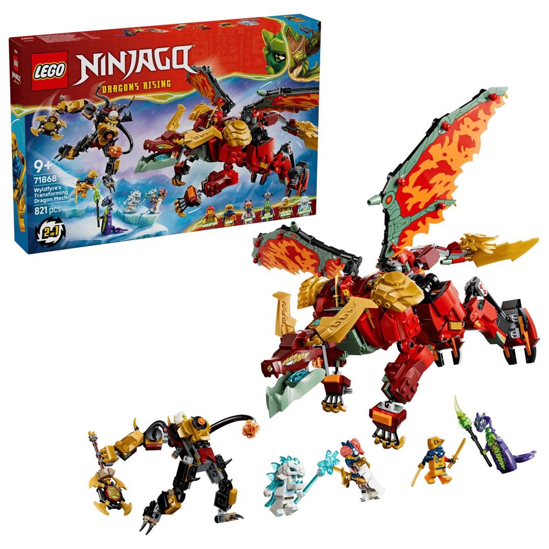 LEGO NINJAGO 71868 Wyldfyres transformerende dragemek - byggesæt