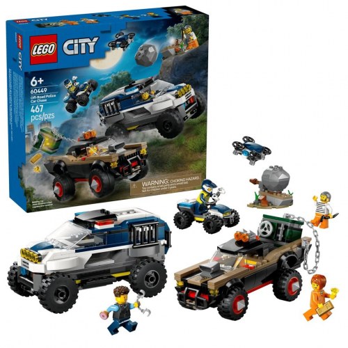 LEGO City 60449 Politijagt i terræn - byggesæt til børn 6+