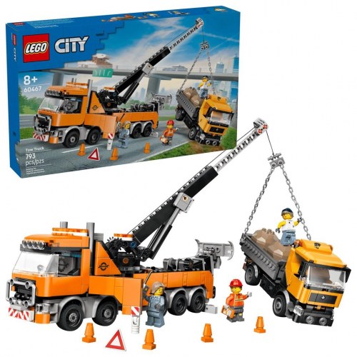 LEGO City 60467 Bugserlastbil - byggesæt med kran (793 dele)